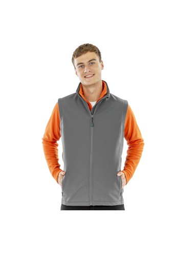 R-R902M-Mens Recycled 2-Layer Printable Softshell Bodywarmer
